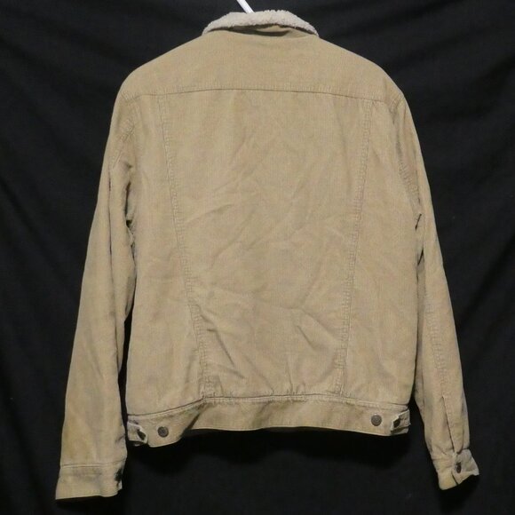 OLD NAVY | large | Button-Up Front Collared Corduroy Jacket | Sherpa Lined | EUC - Picture 2 of 14